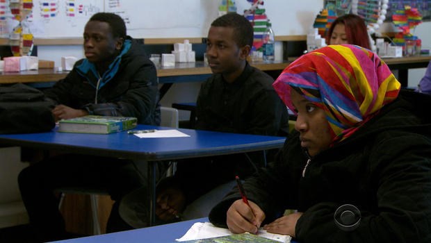 Nearly 25 percent of the students at Lewiston High School are East African refugees.