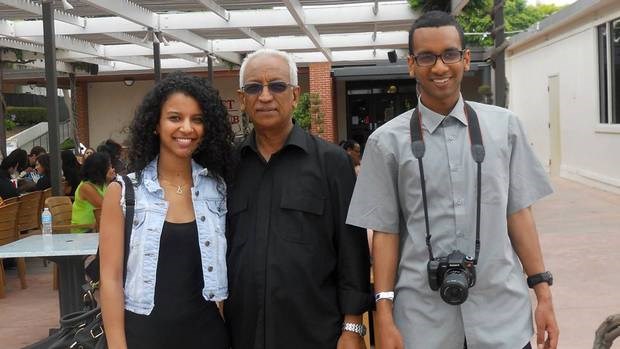 Buri Hamza is seen with his family in an undated photo. Mr. Hamza stepped away from his master’s project at York University for a time to serve as a political figure in a constituency south of Mogadishu, trying to make a difference. He was killed in the city last month when militants detonated a car bomb.